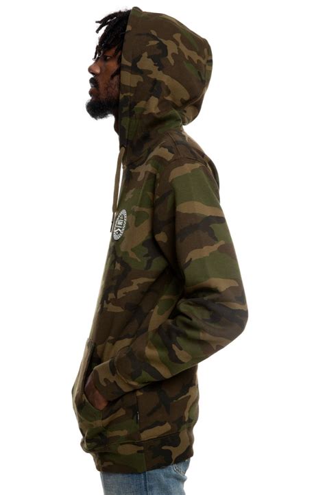 VANS Checkered Side Stripe Pullover Hoodie in Camo VN0A4574CMA - Karmaloop