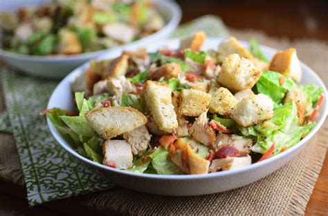 Chicken Caesar Salad with Homemade Croutons - Simple, Sweet & Savory