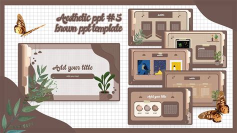 Aesthetic ppt #5 Brown animated slide l FREE TEMPLATE - YouTube