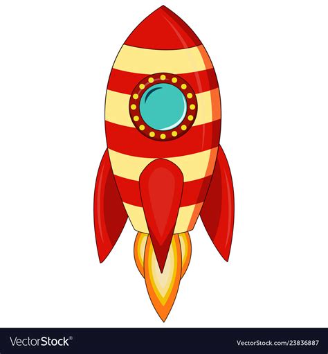 Cartoon rocketship - cunipod