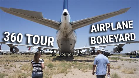 Take a 360 tour of the "airplane boneyard" in Arizona - YouTube