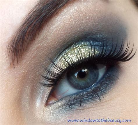 blue with gold makeup Gold Makeup, Prom Makeup, Eye Makeup, Wedding Makeup Blue, Blue Makeup ...