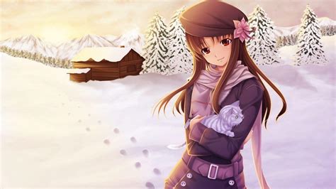 Winter Anime Girl Wallpapers - Top Free Winter Anime Girl Backgrounds ...