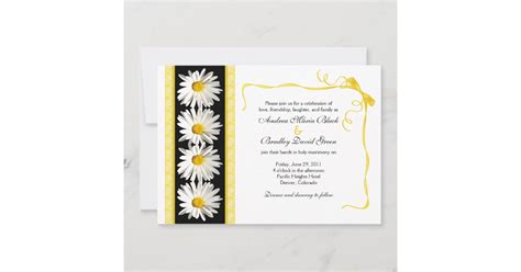 Shasta Daisy Wedding Invitation | Zazzle