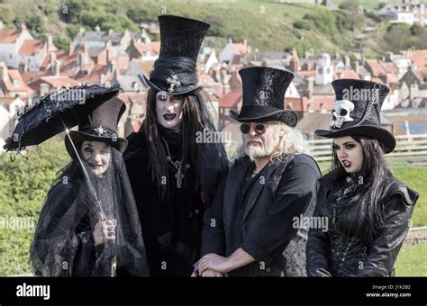 Whitby Goth weekend, Whitby, North Yorkshire, England. UK Stock Photo ...