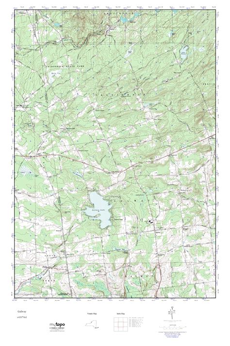 MyTopo Galway, New York USGS Quad Topo Map