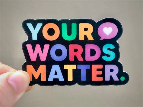 Vinyl Sticker Your Words Matter Speech Therapist | Etsy