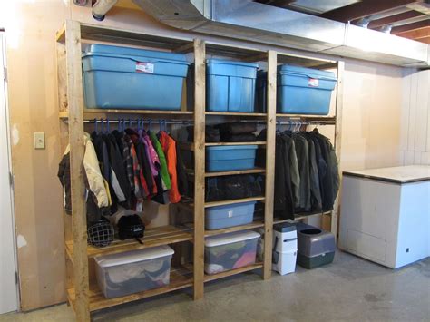 Ana White | Industrial Shelf Unit - Basement Storage - DIY Projects | Basement storage closet ...