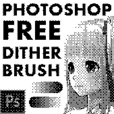 FREE Pixelart Brush | Photoshop Dither Brush | Link in Comments : r/PixelArt