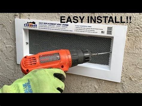 How to replace foundation vent screens – Artofit