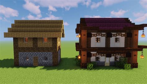 I tried my best to make a Japanese styled villager house. Feedback? : Minecraft