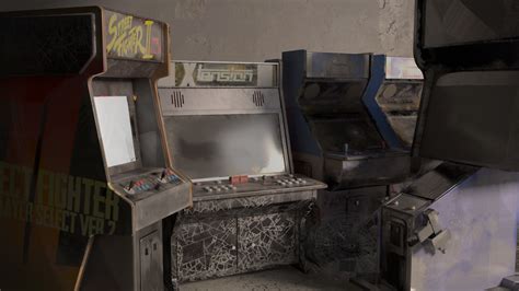 ArtStation - Abandoned Arcade machines