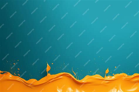 Premium AI Image | Orange paint splash