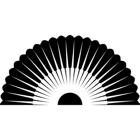 Flamenco opened fan Basic Rounded Filled icon