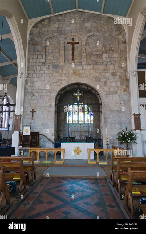 St Michael the Archangel Church interior, St Michaels Square, Old Town, Southampton, Hampshire ...