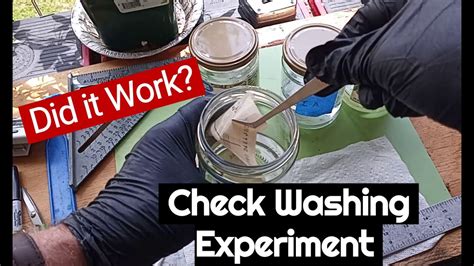 Do anti fraud pens work? My check washing experiment results - YouTube