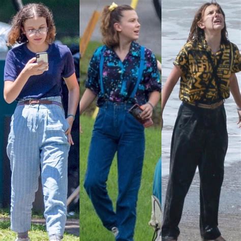 Eleven hopper season 3. _ _ #strangerthings #milliebobbybrown | Stranger things outfit, Bobby ...