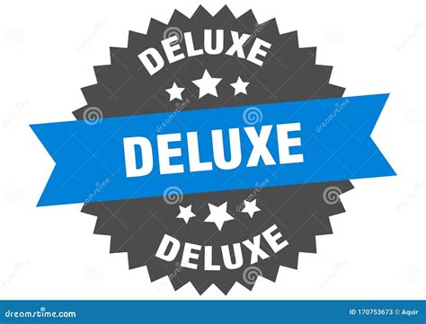 Deluxe Sign. Deluxe Circular Band Label. Deluxe Sticker Stock Vector ...