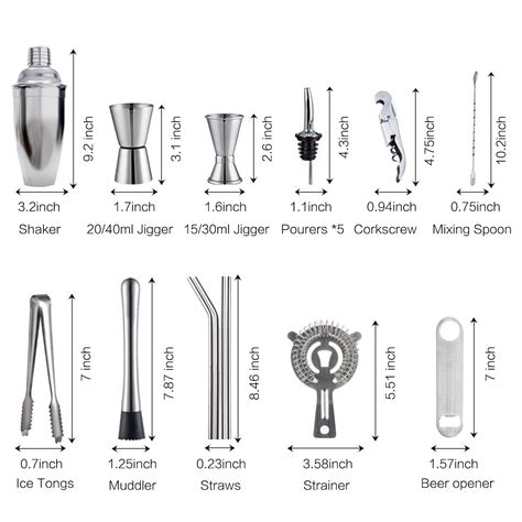 X-cosrack Cocktail Shaker Bar Tools | Bartender, Bar tool set, Bar accessories