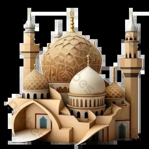 3d Islamic Muslim Masjid Free PNG PNG Images | PSD Free Download - Pikbest