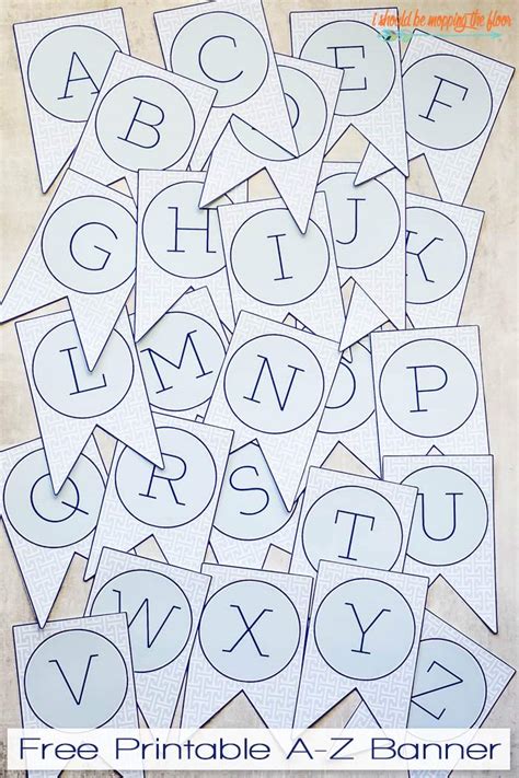 Free Printable Banner Letters | i should be mopping the floor