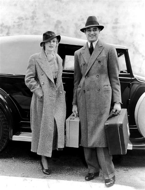 Outerwear Of 1932. Cary Grant, with Virginia Cherrill. | Cary grant, Hollywood men, Mens fashion ...