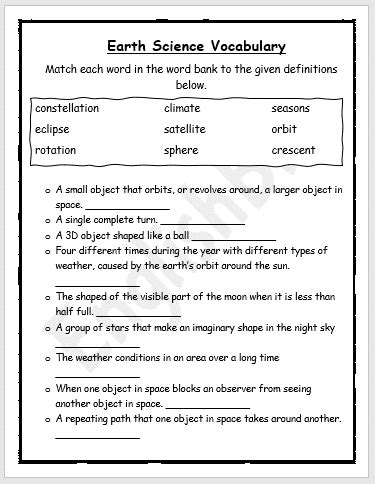 Landforms Earth Science Worksheet - Free Printable, Digital, & PDF - Worksheets Library