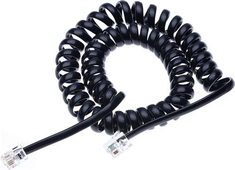 RJ10 Telephone Phone Cable Lead Curly Spring Coiled: Amazon.co.uk: Electronics