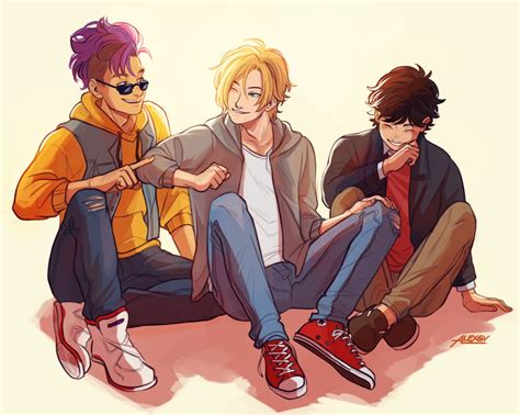 alexgvart: “🍌🐟 trio!!!!! ” | Banana fish, Banana fish fanart, Banana art