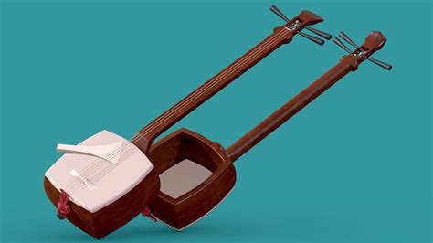 Shamisen - Japanese Strings Instrument - Buy Royalty Free 3D model by maddhattpatt (@maddhatt ...