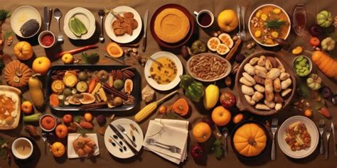 Premium AI Image | Thanksgiving Holiday foods