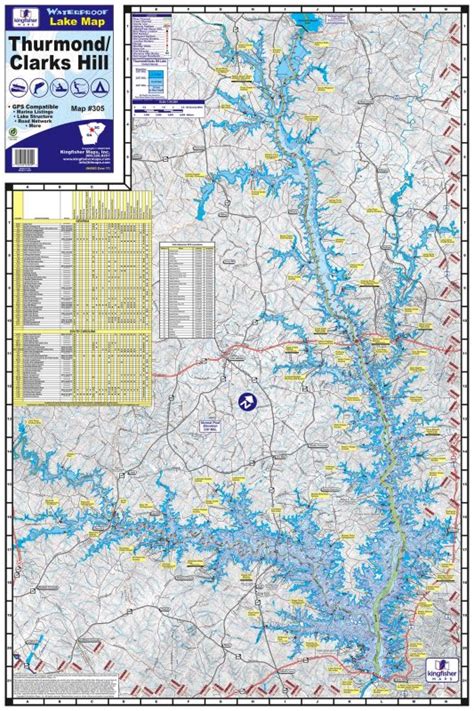 Thurmond/Clarks Hill Lake #305 – Kingfisher Maps, Inc.