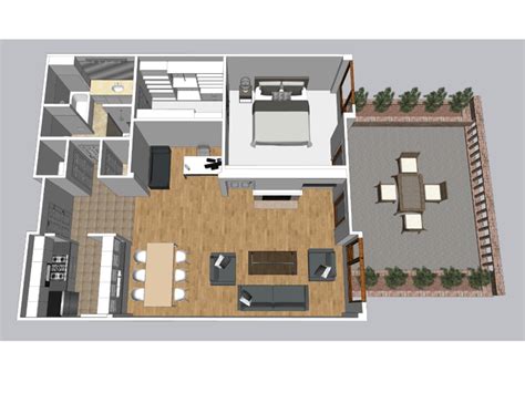 A perfect and editable SketchUp 3D model of 3D floorplan | Upwork