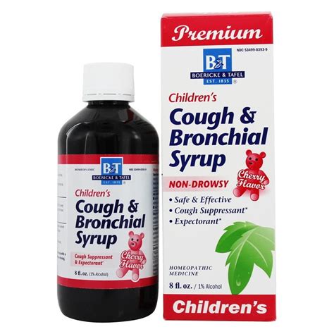 Boericke & Tafel - Cough & Bronchial Syrup for Children Cherry Flavor ...