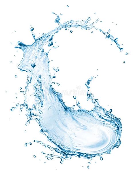 Water splash stock image. Image of purity, curve, isolated - 17865821