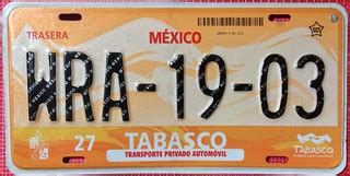 MEXICO, TABASCO 2010 ---RECENT GRAPHIC DESIGN LICENSE PLAT… | Flickr