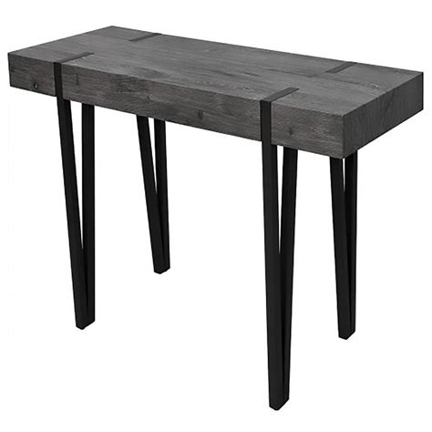 Grey Wood Effect Console Table | Fab Home Interiors