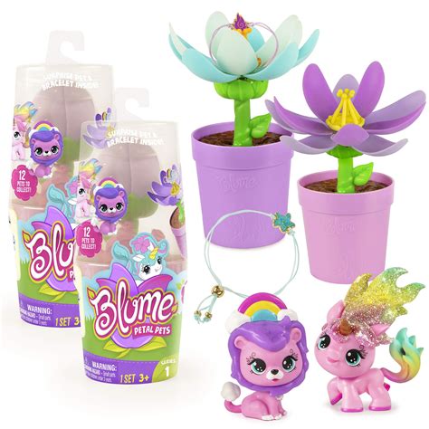 Blume Petal Pets 2-Pack, UNbox A Surprise Collectible Pet & Charm Bracelet! (Series 1) | Walmart ...