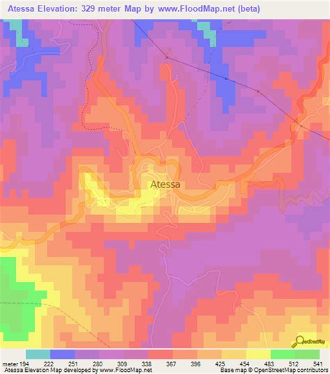 Elevation of Atessa,Italy Elevation Map, Topography, Contour