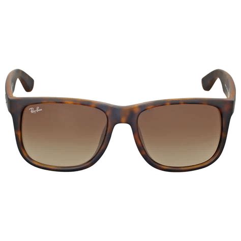 Ray-ban Justin Classic Brown Gradient Sunglasses RB4165F 856/13 55 | eBay