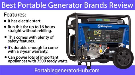 List of 8 Best Portable Generator Brands (Fuel Efficient) - 2019 Most ...