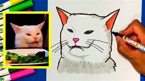 COMO DIBUJAR AL GATO EN LA MESA MEME | HOW TO DRAW TO SMUDGE TABLE CAT