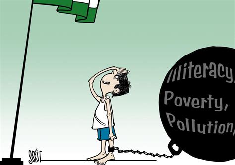 Illiteracy, Poverty, Pollution