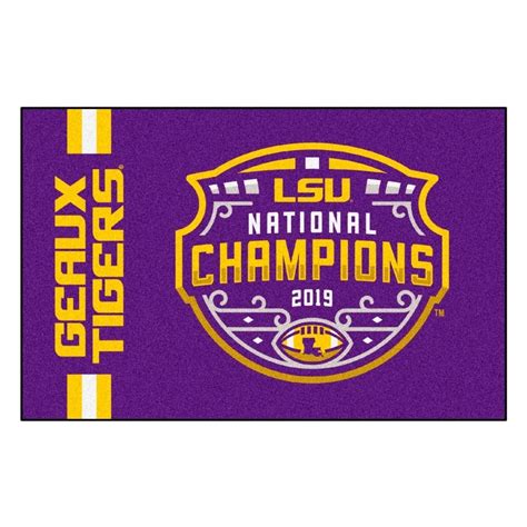 FANMATS 2019-20 LSU College Football National Champions Accent Rug 19"x30" - N/A, Purple Lsu ...