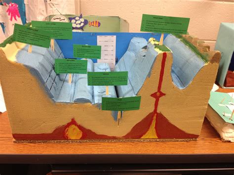 Ocean Floor Models | Science project models, Science projects, Tectonic plates project