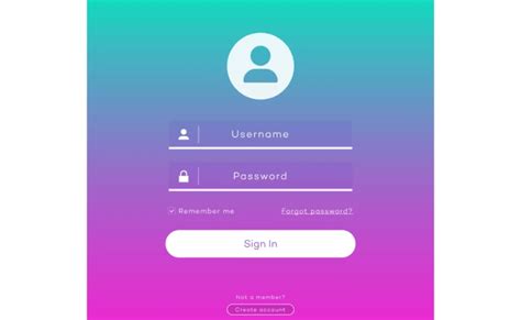 Modern Login Form Made With Only Html Css Transparent Login Form – Dinosaurse