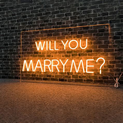 Will You Marry Me Custom Neon Sign Wedding Proposal Flex Neon | Etsy