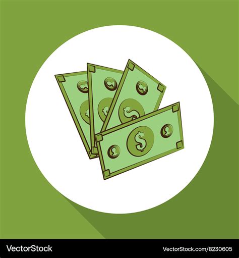 Money bills design Royalty Free Vector Image - VectorStock