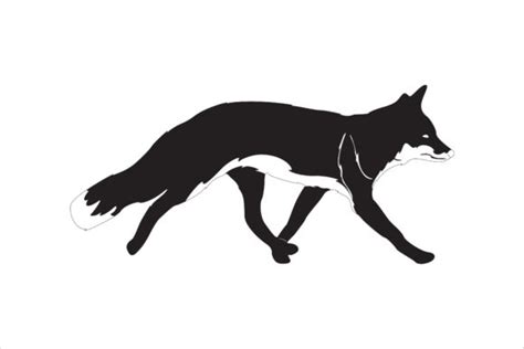 Walking Fox Silhouette Illustration Graphic by hijaudaun · Creative Fabrica