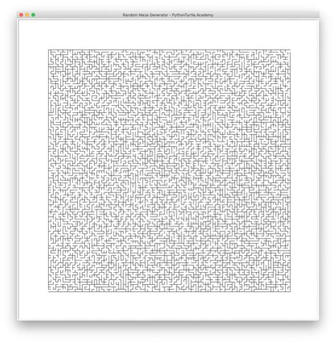 Random Maze Generator with Python Turtle – Python and Turtle